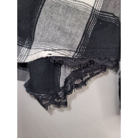 VS LONG SLEEVE Button Down PAJAMA TOP PLAID SIZE XL. - Picture 10 of 11